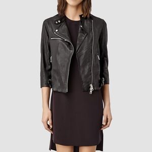 All Saints Turne Biker Leather Jacket